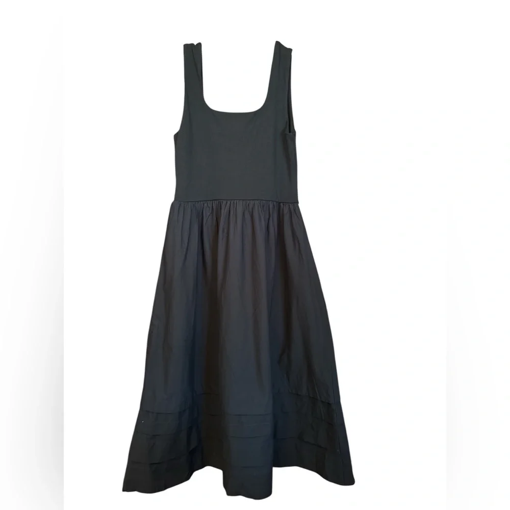 J Crew women’s Drop waist mixy dress square neck black lined Size PM NWT - Picture 5 of 9